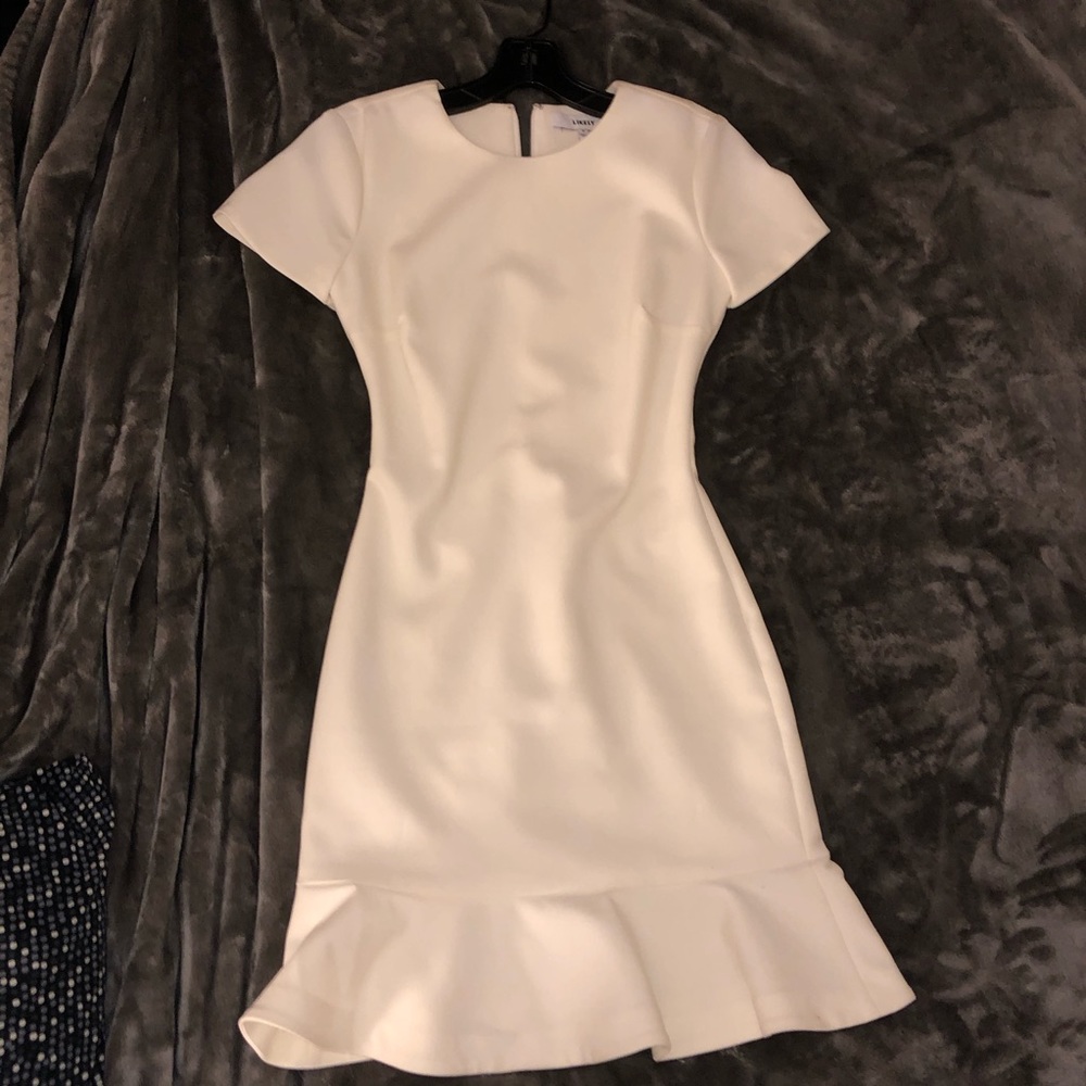 Short Ruffled White Dress